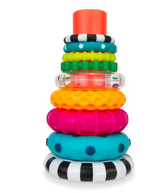 multi colored stacking toy for babies